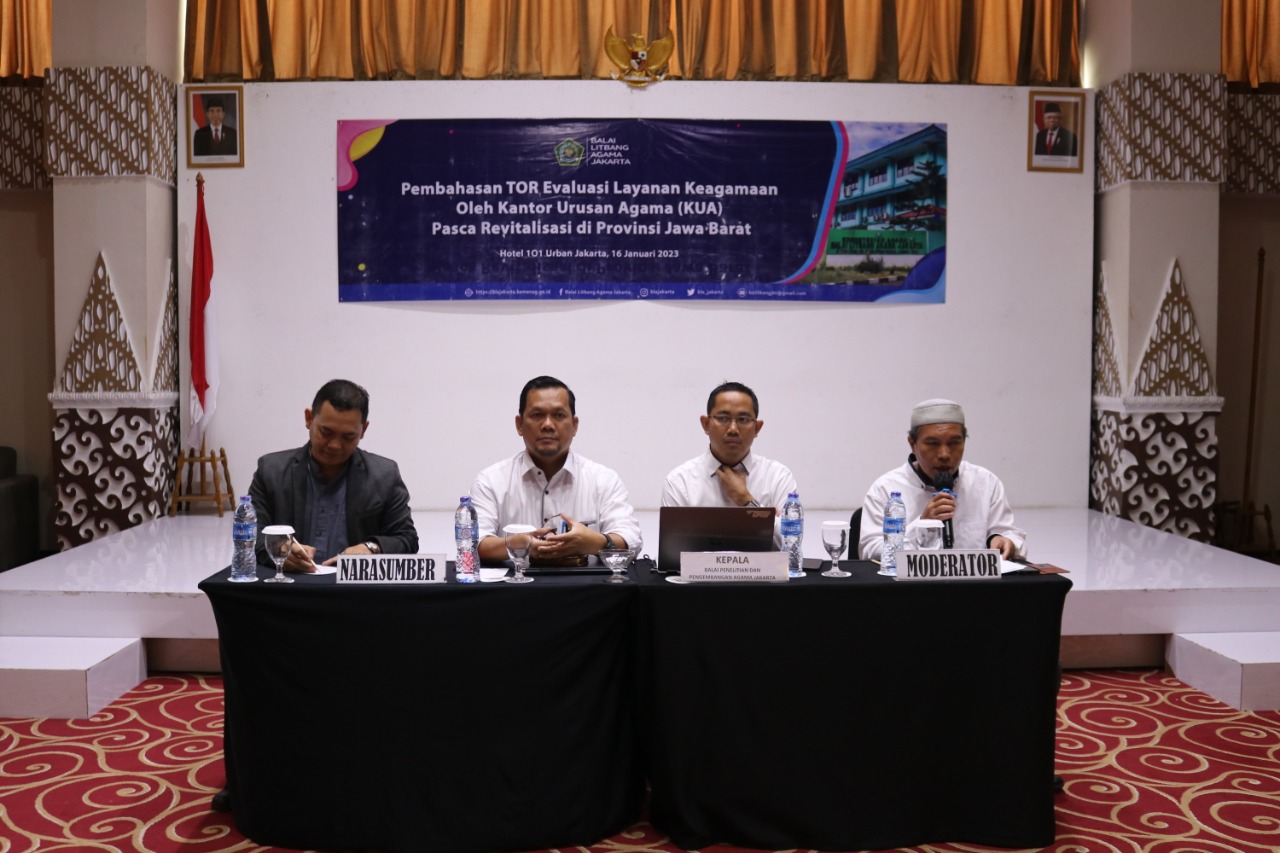  Pembahasan ToR Evaluasi Layanan keagamaan oleh Kantor Urusan Agama (KUA) Pasca Revitalisasi di Provinsi Jawa Barat