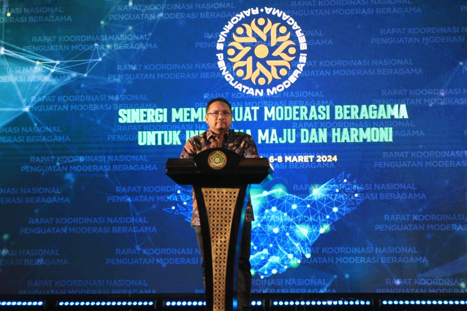 Rakornas Moderasi Beragama, Gus Menteri: Wujudkan Indonesia Maju dan Harmoni