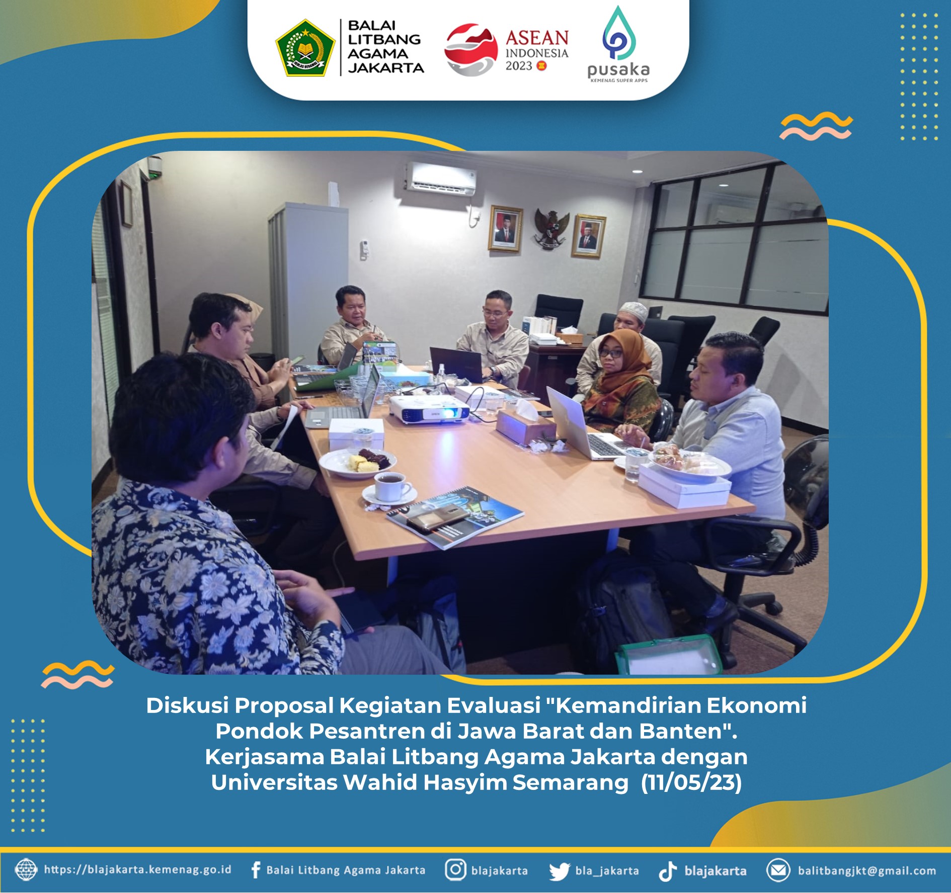 BLAJ dengan UNWAHAS Matangkan Proposal Evaluasi Evaluasi "Kemandirian Ekonomi Pondok Pesantren di Jawa Barat dan Banten"