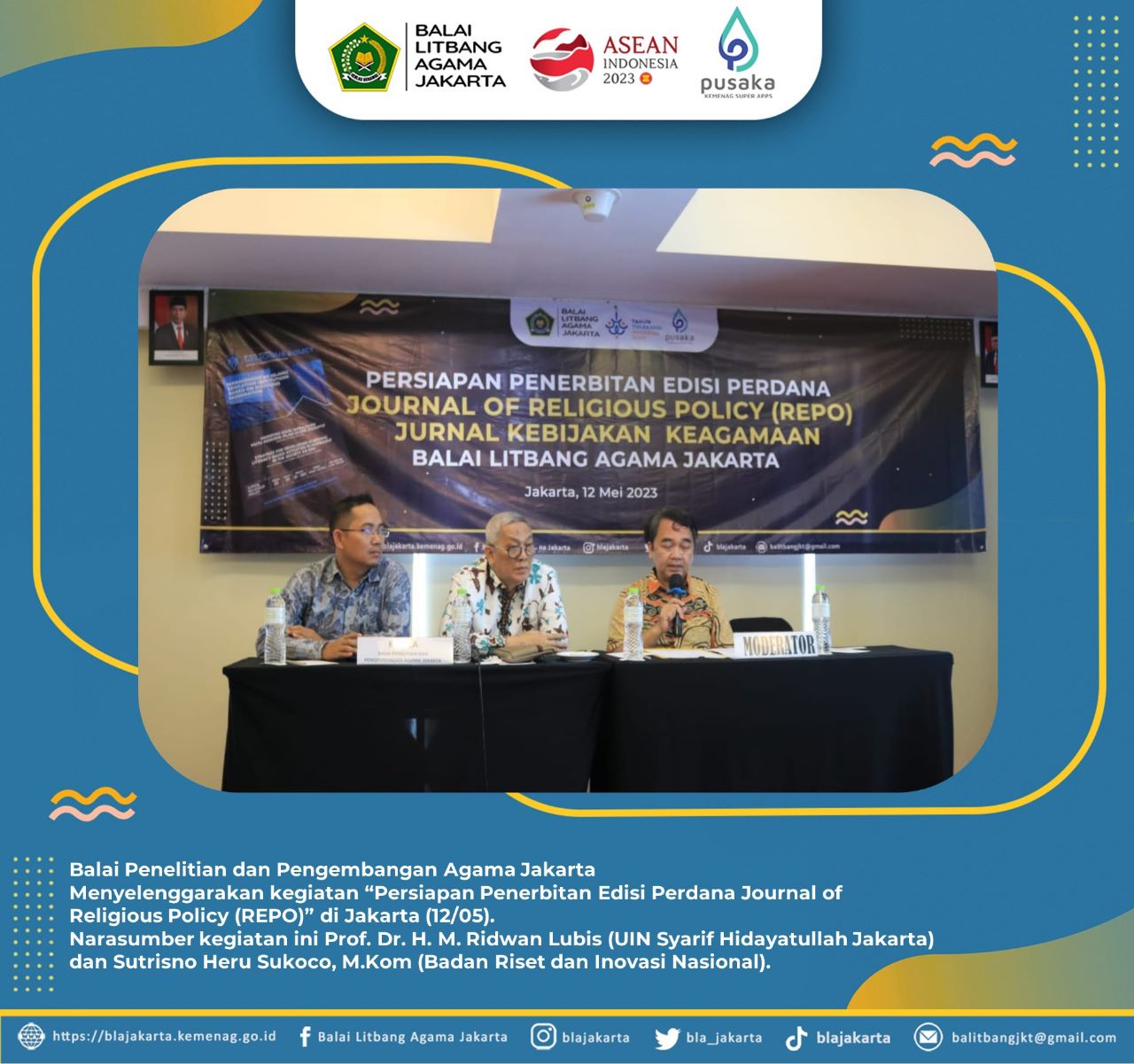 Persiapan Penerbitan Edisi Perdana Journal of Religious Policy (REPO)